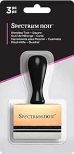 Spectrum Noir SN-ACC-BTL3-SQU ufBOXNGA 3PC ~NXgfBAc[AEbh/zCg Spectrum Noir SN-ACC-BTL3-SQU Blending Square 3PC Mixed Media Tool, Wood/White