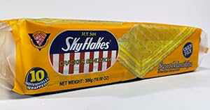 MY T NbJ[ ThCb` XC[g }eBL (XC[g o^[ N[) A300g (10.58 IX) 3 pbN M.Y. San Cracker Sandwich Sweet M (Sweet Butter Cream) Flavor, 300g (10.58 oz) 3 Pack