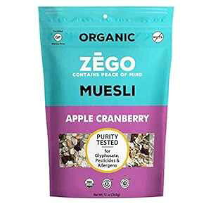 ZEGO Foods I[KjbN X[p[t[h I[g~[ & ~[Y[AFOet[ (Abv Nx[) 13 IX ZEGO Foods Organic Superfood Oatmeal & Muesli, Certified Gluten Free (Apple Cranberry) 