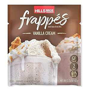 Hills Bros. tbyAoj N[ hN ~bNXA12  (2.3 IX pPbg) ? Oet[AR[VFA₷Ab`ŃN[~[ Hills Bros. Frapp s, Vanilla Cream Drink Mix, 12 
