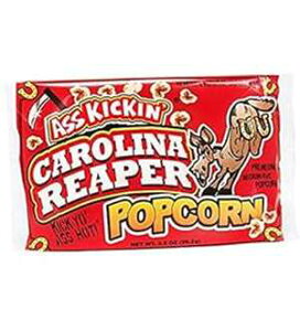 ASS KICKIN' キャロライナ リーパー ペッパー 電子レンジ ポップコーン ? 3 パック ? 究極のスパイシー グルメ ギフト ポップコーン ? 素晴らしい映画館のポップコーンやスナック食品になります