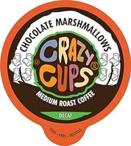 Crazy Cups t[o[VOT[uR[q[AKeurig K-Cups }VpAfJtF`R[g}V}A1  22 |bh Crazy Cups Flavored Single-Serve Coffee for Keurig K-Cups Machines, Decaf Chocolate Marsh