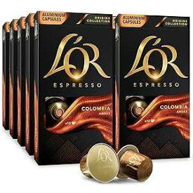 L'OR Espresso Capsules, 100 Count Colombia, Single-Serve Aluminum Coffee Capsules Compatible with the L'OR BARISTA System & Nespresso Original Machines