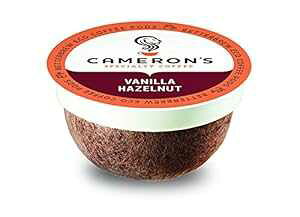 Cameron's Coffee Single Serve Pods, Flavored, Vanilla Hazelnut, 128 Count (Pack of 1)