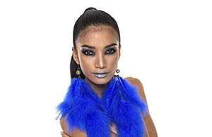 �����p�t�F�U�[�C�������O �u���[�G���K���g�ȃ����O�t�F�U�[�C�������O �����p�t�@�b�V�����t�F�U�[�C�������O �u���[ Feather Earrings for Women Blue Elegant Long Feather Earrings for Women Fashion Feather Ea