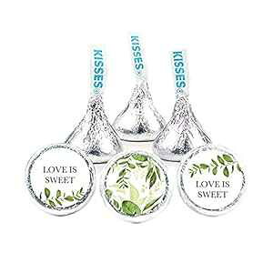 n[V[ LXp{^jJ EFfBO XebJ[ (324 ) Just Candy Botanical Wedding Stickers for Hershey Kisses (324 Count)