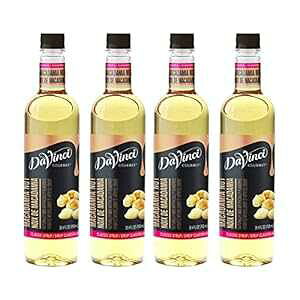DaVinci Gourmet Classic Macadamia Nut Syrup, 25.4 Fluid Ounce (Pack of 4)