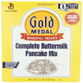 ゴールドメダル コンプリートバターミルクパンケーキミックス、5ポンド (6個パック) Gold Medal Complete Buttermilk Pancake Mix, 5 Pound (Pack of 6)