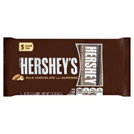 Hershey's ミルクチョコレート アーモンドスナック サイズ 5 x 0.45 オンス (2.25 オンス) Hershey's Milk Chocolate with Almonds Snack Size 5 x .45 oz (2.25 oz)