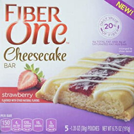 ファイバーワン チーズケーキバー ストロベリーチーズケーキ (4個入) Fiber One Cheesecake Bars, Strawberry Cheesecake (Pack of 4)