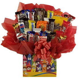 チョコレートキャンディーブーケ（ラブトゥカラーギフトボックス） So Sweet of You Chocolate Candy bouquet (Love to Color Gift Box)