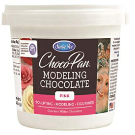 サテンアイスチョコパンピンクモデリングチョコレート、1ポンド Satin Ice ChocoPan Pink Modeling Chocolate, 1 Pound