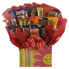 チョコレートキャンディーブーケギフトボックス-誕生日、ありがとう、すぐに元気になる、おめでとうギフト、またはあらゆる機会へのギフトとして最適です（シトラスガーデンギフトボックス） So Sweet of You Chocolate Candy Bouquet gift box - Great as gift