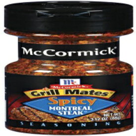 マコーミックグリルメイツスパイシーモントリオールステーキ調味料、3.12オンスユニット（12パック） McCormick Grill Mates Spicy Montreal Steak Seasoning, 3.12-Ounce Unit (Pack of 12)
