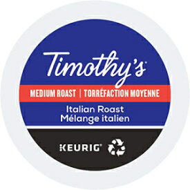 ティモシーズイタリアンブレンドコーヒー、シングルサーブKカップポッド、96カウント Timothy's Italian Blend Coffee, Single-Serve K-Cup Pods, 96 Count