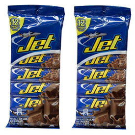 JETミルクチョコレート 12個入り。144グラム / 4.2オンス - 2パック。 JET Milk Chocolate 12 Units. 144 grs. / 4.2 oz. - 2 Pack.