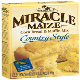 ミラクル メイズ コーン ブレッドとマフィン ミックス カントリー スタイル、18 オンス ボックス (12 個パック) Miracle Maize Corn Bread and Muffin Mix Country Style, 18-Ounce Boxes (Pack of 12)