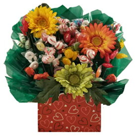 ハードキャンディーブーケギフトボックス-感謝祭、クリスマス、誕生日、ありがとう、すぐに元気になり、あらゆる機会にお祝いの贈り物として最適（Doodle Heartsギフトボックス） So Sweet of You Hard Candy Bouquet gift box - Great as a Thanksgiving,