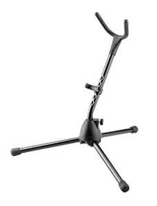 K&M K nig & Meyer Saxophone Tripod Stand 14300.000.55 Stable Secure Adjustable/Folding Stand For Eb Alto /Bb Tenor Sax Lightweight & Compact Flex Upper Support Made in Germany Black