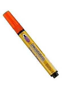 E`_ }[r[fRn ׎`bv}[J[  IW Uchida Marvy Deco Fabric Fine Point Tip Marker Art Supplies, Orange