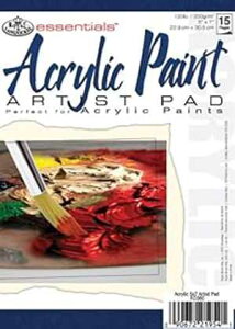 essentials(TM) �A�N�����A�[�e�B�X�g�y�[�p�[�p�b�h 5�C���`×7�C���`�A15�� ROYAL BRUSH essentials(TM) Acrylic Artist Paper Pad 5X7, 15 Sheets