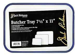 Jack Richeson Butcher Tray Palette, 7 x 11 in, Porcelain On Steel, White - JACK-400239