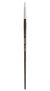 Silver Brush Limited 1100 Silverstone Round Brush, Oil Paintbrush, Long Handle Brush, Size 4