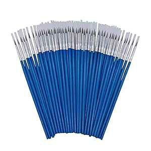 [60pbN]̂ƂۂyCguVA̎`uVAANAʁAʗp̃fBe[yCguV (M(#00)) SUNKISTY [60 Pack]Pointed Round ting Brush,Hand Made Thread Drawing Brush,Detail