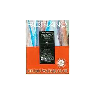 TH[ tF[ t@uA[m X^WI ʃpbh 8X10 HP 300G Savoir Faire Fabriano Studio Watercolor Pad 8X10 HP 300G