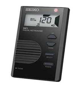 ZCR[ DM71B |PbgTCY fW^ gm[ - ubN Seiko DM71B Pocket Size Digital Metronome - Black