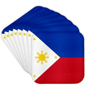 3dRose tBs̍ tBs u[  zCg S[f CG[ zƐpoT ^bg-\tg R[X^[A8 Zbg (CST_159807_2) 3dRose Flag of The Philippines Filipino Blue re