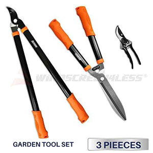 iGarden 3 s[X R{ K[f c[ Zbg (bp[A_AA & ؃PA Lbgt) iGarden 3 Piece Combo Garden Tool Set with Lopper, Hedge Shears and Pruner Shears, Tree & Shrub Care Kit