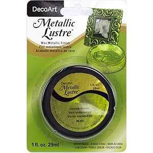 Deco Art ^bN X^[ bNX tBjbVA1 IXArbV O[ DecoArt Deco Art Metallic Lustre Wax Finish, 1 oz, Lavish Green