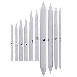 US Art Supply A[eBXg ufBO X^v Ah g[eBI A[g u_[ 10 _ - MAؒYAOt@CgAFM U.S. Art Supply US Art Supply 10 Piece Artist Blending Stump and Tortill