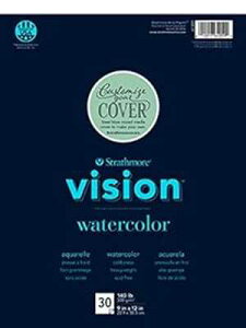 XgXA (640-61 rWʃpbhA11 C` x 15 C`A30 ) Strathmore (640-61 Vision Watercolor Pad, 11"x15", 30 Sheets