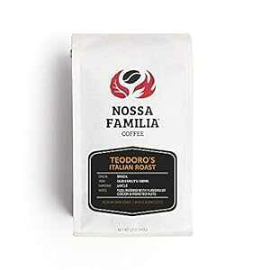 C^A [Xg [ R[q[҂ATeodoro's 12IX Nossa Familia Italian Roast Medium-Dark Roast Coffee Beans Ground, Teodoro's 12oz