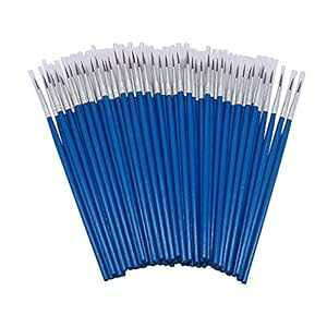 [60�{�p�b�N]��̂Ƃ������ۂ��y�C���g�u���V�A����̎��`��u���V�A�A�N�����A���ʁA���ʗp�̃f�B�e�[���y�C���g�u���V (L(#000) SUNKISTY [60 Pack]Pointed Round ting Brush,Hand Made Thread Drawing Brush,Det