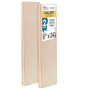 US Art Supply 6C` x 24C` o[`EbhyCg pl{[hAM[ [1-1/2C` N[h (2pbN) - A[eBXgfvXؐǃLoX - G捬fBANt