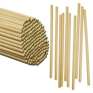Perfect Stix - WED120-50 Wooden Lollipops and Cake Dowel Rod, 1/4 Diameter x 12 Length (Pack of 50)