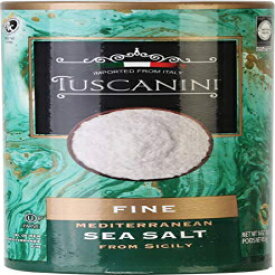Tuscanini プレミアム イタリア産上質海塩、16オンス チューブ、イタリア シチリア産地中海海塩 Tuscanini Premium Italian Fine Sea Salt, 16oz Tube, Mediterenian Sea Salt From Sicily Italy