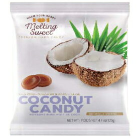 Melting Sweet プレミアム個別包装ココナッツ ハード キャンディ、4.4 オンス バッグ Melting Sweet Premium Individually Wrapped Coconut Hard Candy, 4.4 oz bag