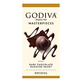ゴディバの傑作ダークチョコレートガナッシュハート、5.5オンスバッグ Godiva Masterpieces Dark Chocolate Ganache Heart, 5.5oz Bag