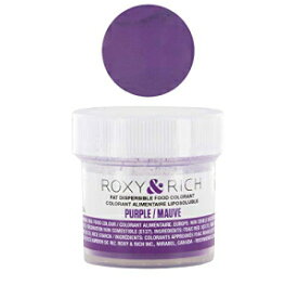 Roxy & リッチファット分散性食品着色料、5 グラム パープル Roxy & Rich Fat Dispersible Food Coloring, 5 Grams Purple