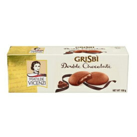 Vicenzi: "Grisbi Chocolate" イタリア産ショートクラスト ビスケット、チョコレート クリーム入り 5.3 オンス (150g) パッケージ (6 個入り) [イタリア輸入] Vicenzi: "Grisbi Chocolate" Italian Shortcrust Biscuits filled with Chocol