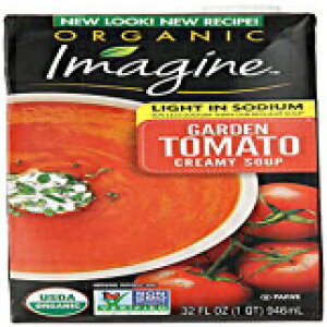 L@N[~[X[vACgigEK[fg}gA32IXzĂ݂ĂB Imagine Organic Creamy Soup, Light Sodium Garden Tomato, 32 oz.