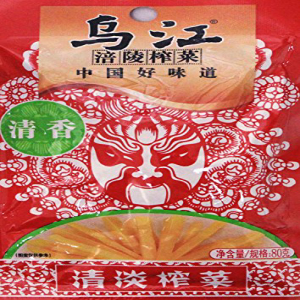 清淡榨菜Chongqing Fuling Zhacai Preserved Mustard Strips Si Chuan Zha Cai - Light Flavor 2.82 oz (Pack of 10)