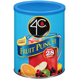 4C フルーツポンチドリンクミックス 28クォート (2個入り) 4C Fruit Punch Drink Mix 28 qt. (Pack of 2)