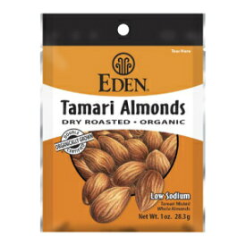 Eden Tamari アーモンド、ドライロースト、オーガニックポケットスナック、1オンス（12個パック） Eden Tamari Almonds, Dry Roasted, Organic Pocket Snacks, 1 Ounce (Pack of 12)