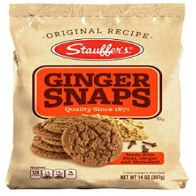 Stauffers ジンジャースナップバッグ、14 オンスバッグ (6 個パック) Stauffers Ginger Snaps Bag, 14-Ounce Bags (Pack of 6)