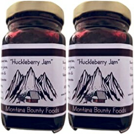 2 パック、ハックルベリー ジャム、Bounty Foods モンタナ ハックルベリー ジャム - 9 オンス 2 パック ワイルド グロウン (HJ 2-9) 2 Pack, Huckleberry Jam, Bounty Foods Montana Huckleberry Jam - 9 Ounce 2 Pack Wild Grown (HJ